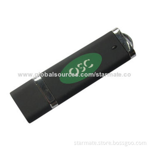 DE Style Plastic USB Flash Drive with High-speed 2.0 Interface